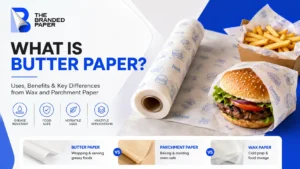 What Is Butter Paper? Comparison of butter paper, parchment paper, and wax paper for food wrapping and baking.