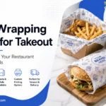 Custom food wrapping paper for takeout and restaurant food packaging